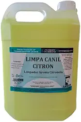 Limpa Canil, Higienizador para Canil e Quintal Citronela 5 Lts - Limpa Fundo, Acaba com Odores, Bactericida e Virucida
