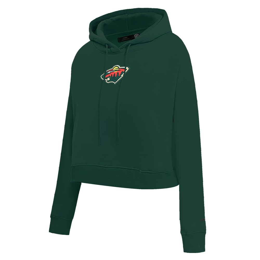 Sudadera NHL Pro Standard de mujer verde Forest Green con capucha cómoda talla M 8