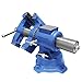 GLEMGOPO Heavy Duty Bench Vise, 4 Inch Jaw Width and Opening, 360° Swivel Base with Anvil, Multipurpose Clamp & Combination Pipe Vise for Woodworking, Metalworking, Conduit Work