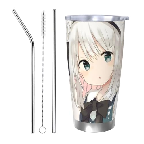  鮗d17 }OJbv ^u[ R[q[Jbv  @rJbv @\ e XeX Wt ^fM ۉ ۗ ԗp ƒp Aj 600ml Straw Three-piece Set