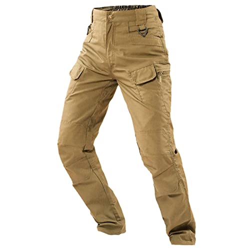 DongBao Pantalones Multibolsillos para Exteriores para Hombre, Pantalones Cargo, Ligeros, tácticos, para Senderismo, Camping, Caza, Pantalones de Combate Cover
