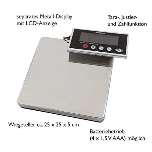 Báscula Package Wedo Paket 50 50kg con Baterías miniatura 2
