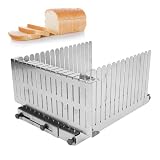 Zerodis Brotschneideanleitung, Gleichmäßiges Schneiden von Kommerziellen Bagels aus Edelstahl, Hilfswerkzeug, Brotlaibschneider, Küchen-Backwerkzeuge für Kuchen, Backzutaten