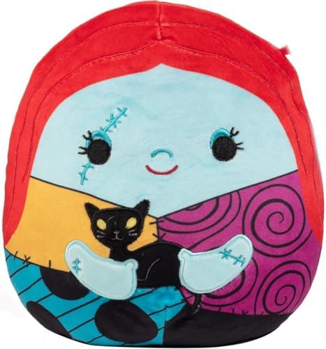 Squishmallows Official Kellytoy Sally with Cat 10 Inch Nightmare Before Christmas (Sally with Cat) image 2