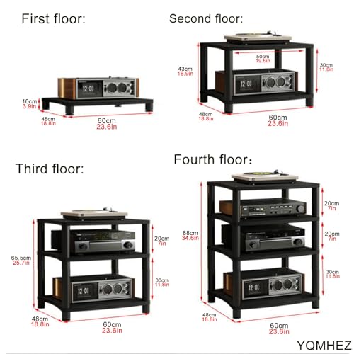 Support multimédia audio vidéo à structure ouverte pour aération Hi-Fi - 8