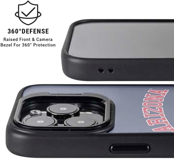 Skinit Kickstand Phone Case Compatible with iPhone 14 Pro - Officially Licensed University of Arizona Primary Logo Blue Design