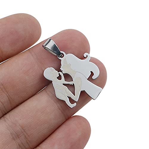 Breloque en acier inoxydable durable pour fabrication de bracelets de perles d'argile DIY
