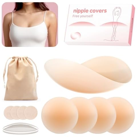 Septeamay Silicone Nipple Covers for Women Cover
