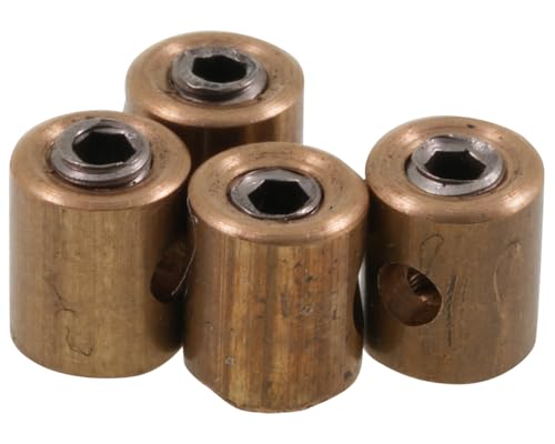 4 Stück Schraubnippel, aussen 6mm, Gesamtlänge 9mm, Gaszug Bremszug Bowdenzug Universal Nippel, Motorrad, Mofa, Roller, Moped, Quad und andere Zweiräder