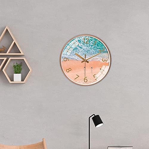 Image of Wall Clock 12 inch Silent Quartz Decorative Wall Clock Non-Ticking Classic Digital Clock Battery Operated Round Easy to Read Handheld Complete Home /Kitchen /Bedroom (416)