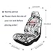 KIPLUX Japanese Anime Car Seat Cover - 2 Pcs Full Front Seat Cover, Easy Installation, Universal Suitable for Truck, Sedan, SUV, Van