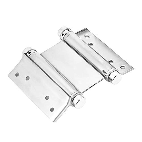 3"Double Action Spring Hinges Stainless Steel Self Closing Hinges Double Door Hinges For Cafe Saloon Pub Swinging Doors, Including Pins And Screws, 4-Pack #TOP3