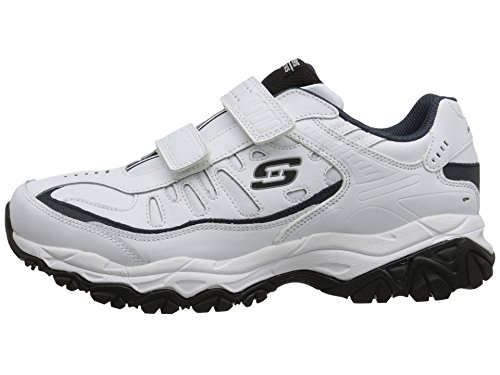 Skechers Men's Afterburn Memory Fit - Final Cut, White/Navy, 11