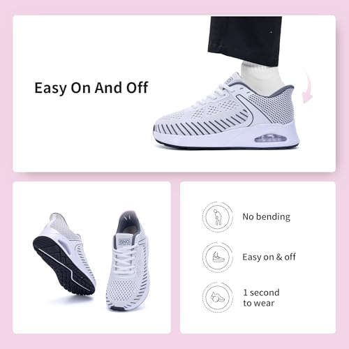 Image of MEHOTO Womens Wide Toe Box Shoes Walking Sneakers with Arch Support Fashion Tennis Shoes for Swelling Bunion Plantar Fasciitis