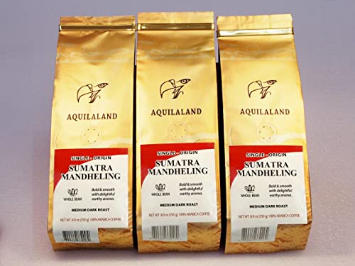 Aquilaland Single Origin Sumatra Mandheling, Medium Dark Roast miniatura 2