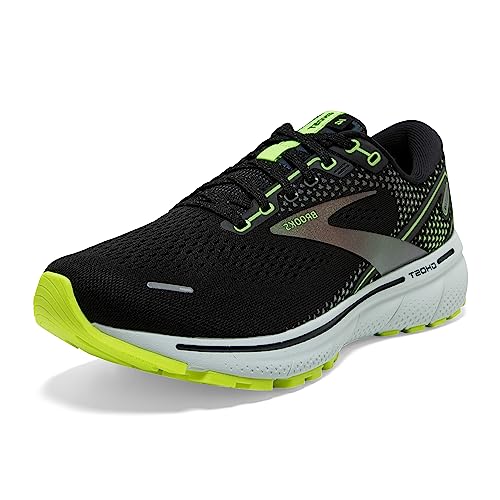 Brooks Herren Ghost 14 Laufschuh, Black/Nightlife/Spa Blue, 45 EU