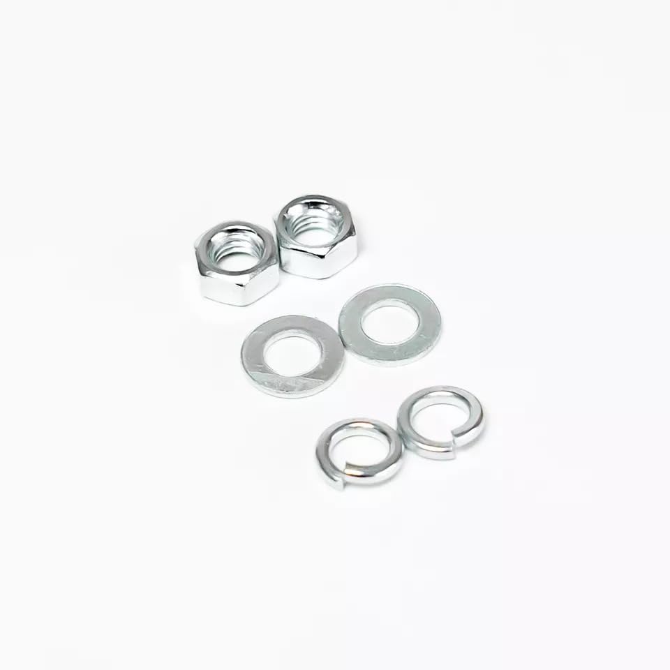 Set of nuts and washers