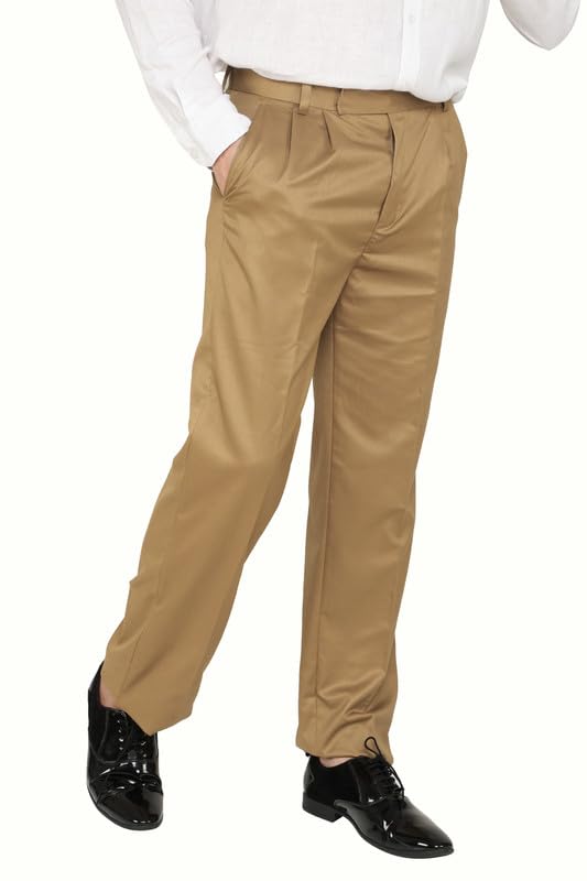 particle Pleat-Front Formal Trousers Regular Fit for Men, Waist Sizes 32-46-picture-13