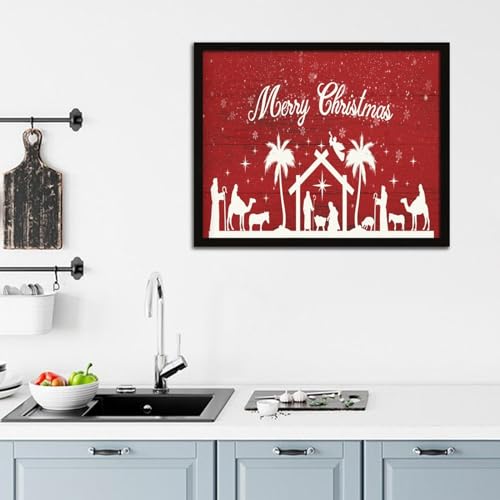 Décoration de chambre de Noël : panneau chrétien pour étagère - 7