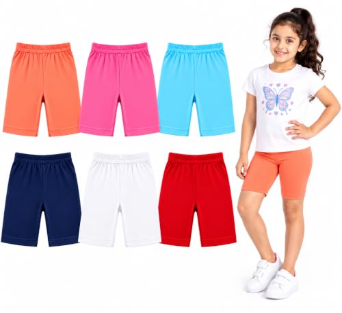 Image of MERIDA Cotton Cycling Shorts for Girl's (Pack of 6)