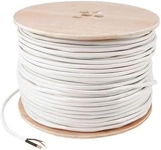 cctv coaxial cable RG59, white, data & power, 300M, for large projects