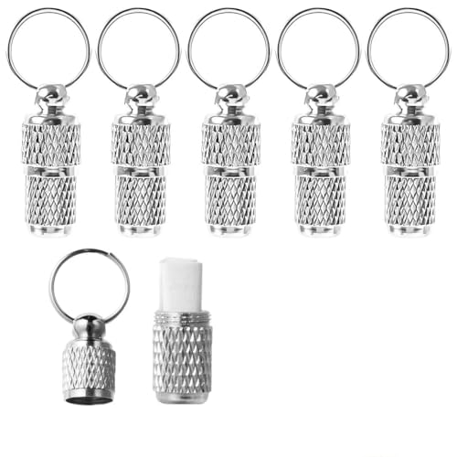 5 Stück Adressanhänger für Hunde Katzen, Katzenhalsband mit Namen, ID Tag Hundemarke Tiermarke mit Schlüsselringe, Hundehalsband Personalisiert, Adresskapsel für Haustiere, Katzen, Hunde