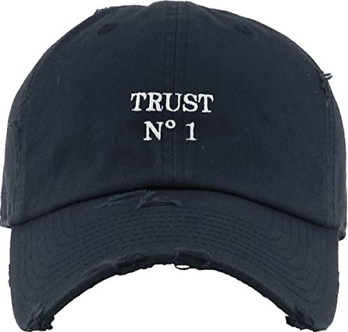 Image of KBETHOS Dad Hat Trust No One Royalty Hustle Vibe Baseball Cap Adjustable Cotton Vintage