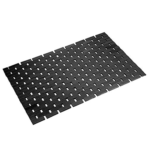 Bamboo Bath Mat Bathroom Rugs Floor Wood Shower Bathtub Waterproof