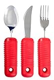 Essential Medical Supply Power of Red Utensil Set for Alzheimers and Dementia