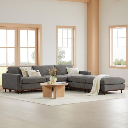 Image of CHITA 118 inch Super LargeSectional Modular Sofa, Down Filled, 5 Seat, Grey