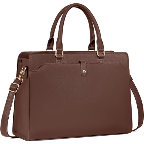 Laptop Tote Bag for Women Inch Waterproof Leather Computer
