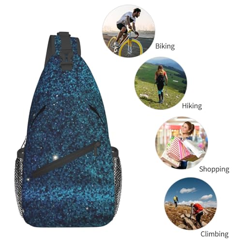 Bolso Sling para Hombre y Mujer Negro miniatura 5