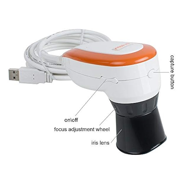 ZWEBY Macchina Fotografica di analisi dell'iride, 5.0 MP USB Iris Analyzer Iridology Camera, 5.0 M Pixel USB Sinistra/Destra Lampada Analyzer/Analisi Iridology Camera con PRO Iris Software