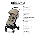 CYBEX Beezy 2 Compact and Lightweight Travel Stroller - Compatible with CYBEX Car Seats, Almond Beige