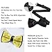 MUMEHAZ Men Pre-Tied Fashion Bow Ties, Formal Tuxedo Party Bow Tie Cheese Food Yellow Adjustable Bowtie for Party Christmas