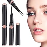 PNSSL Electric Heated Eyelash Curler 2 in 1 Duble-Sided Rechargeable Heated Lash Curler with 3 Temperature Gears Portable Heating Eyelash Curler Natural Long-Lasting Eye Beauty Makeup Tools for Women
