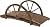 BAIVAKON 3.3ft Wooden Garden Bridge Arc Footbridge with Half-Wheel Style Railings & Solid Fir Construction, Stained Wood Outdoor & Patio Furniture