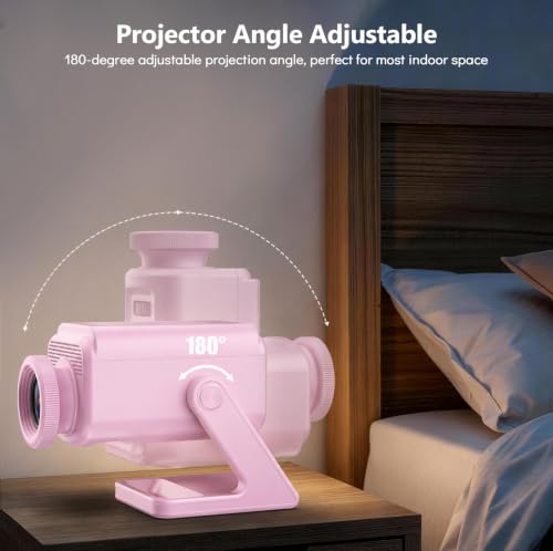 Image of Rossetta 3D Projector with 60 Scenes, Galaxy Star Projector for Room Decor | Bluetooth Speaker, 1H /2H Timer & Remote, Night Light for Bedroom, Party, Christmas & Birthday Gifts for Adults, Girls, Boys