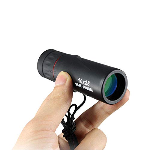 Télescope monoculaire 10x25 compact avec prisme BAK4 et adaptateur smartphone