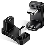 [Design d'angle à 180 degrés] L'adaptateur coudé de type C de taille compacte est facile à transporter et facile à brancher ou à débrancher, vous n'avez plus besoin de changer de câble ou de créer des connexions coudées inconfortables