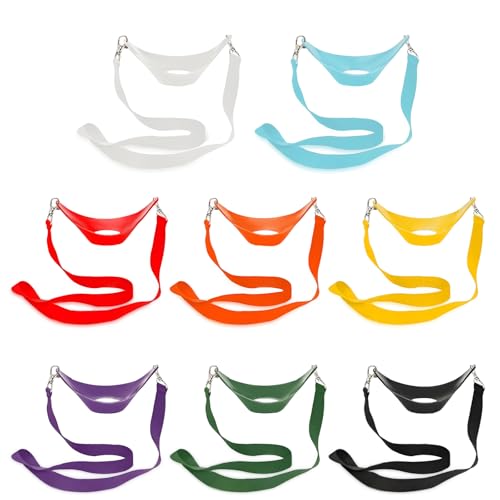 Aipeeo 8 Stück Weinglashalter zum Umhängen,Tragbare Weinglas Halter,Weinglas Halterung Umhängen,Festival Wine Glass Holder, Freihändiger Weinhalter Kette für Weinfest, Hochzeit, Geburtstag, Party(8)