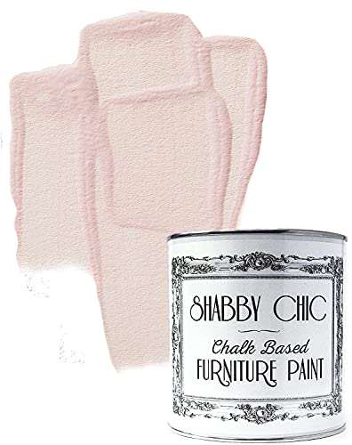 Image of Shabby Chic Chalk Furniture Paint: Luxurious Chalk Finish Craft Paint for Home Decor, DIY, Wood Cabinets - All-in-One Paints with Rustic Matte Finish [Baby Pink] - (8.5 oz Covers 32 sf)