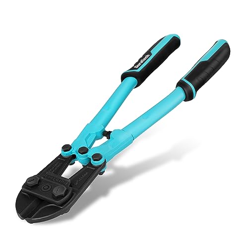 DURATECH 14-inch Heavy Duty Bolt Cutter for Rods, Bolts, Rivets, Chains, and Steel Wires, Bi-Material Ergonomic Rubber Grip Handle, Chrome Vanadium Steel Forged Blade 14" bolt cutter