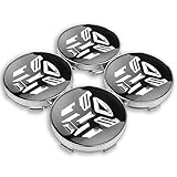 WWFAN 4pcs 56/60mm Car Rims Caps Center Covers Wheel Center Hub Cap Transformers Autobot Logo Badge Emblem Car Decoration Accessories Wheel Center Hub Caps Cover (Color : A) a