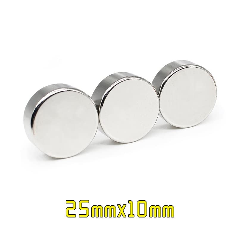 1/2/5/10PCS 25x10 mm Round Neodymium 25x10mm Thick Disc Magnetic 25 * 10 Magnets(5PCS)