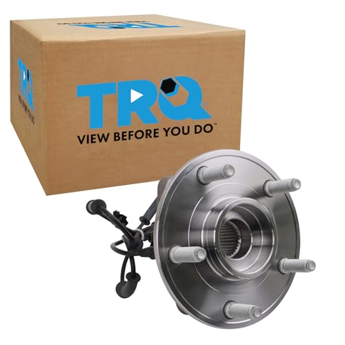 TRQ Front Wheel Bearing & Hub Assembly with ABS Sensor Compatible with 2007-2017 Jeep Wrangler 2018 Wrangler JK