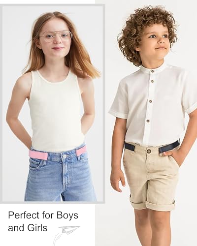 image for AWAYTR Kids Elastic No Buckle Belt for Girls Toddler for Causal Pants 