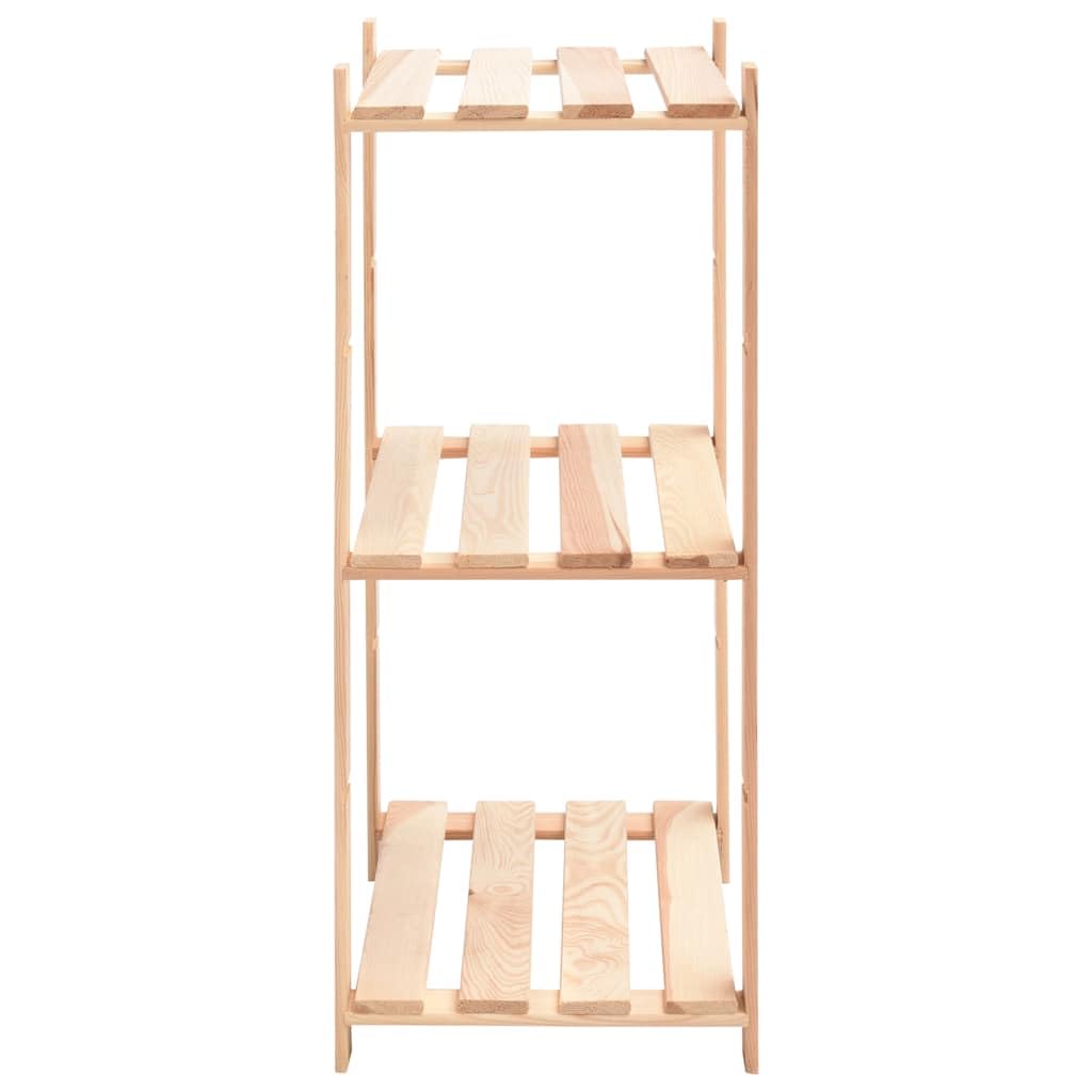 vidaXL 2X Estanterías con 3 Niveles Estantes Repisas Librería Mueble de Despacho Salon Casa 150 kg Madera de Pino Maciza