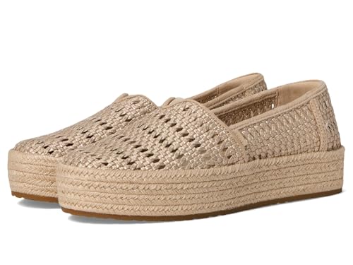 Image of TOMS Women's Valencia Platform Espadrille, Textile Upper, OrthoLite Insole