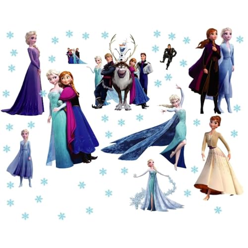 Kibi Wandtattoo Eiskönigin Wandsticker für Kinderzimmer Living Room...